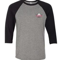 Bella+Canvas 3/4 Sleeve Baseball Tee - Embroidered