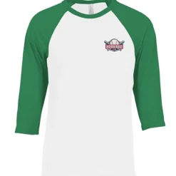 Bella+Canvas 3/4 Sleeve Baseball Tee - Embroidered
