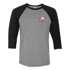 Bella+Canvas 3/4 Sleeve Baseball Tee - Embroidered