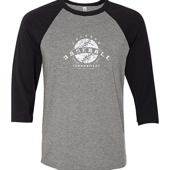 Bella+Canvas 3/4 Sleeve Baseball Tee - Screen