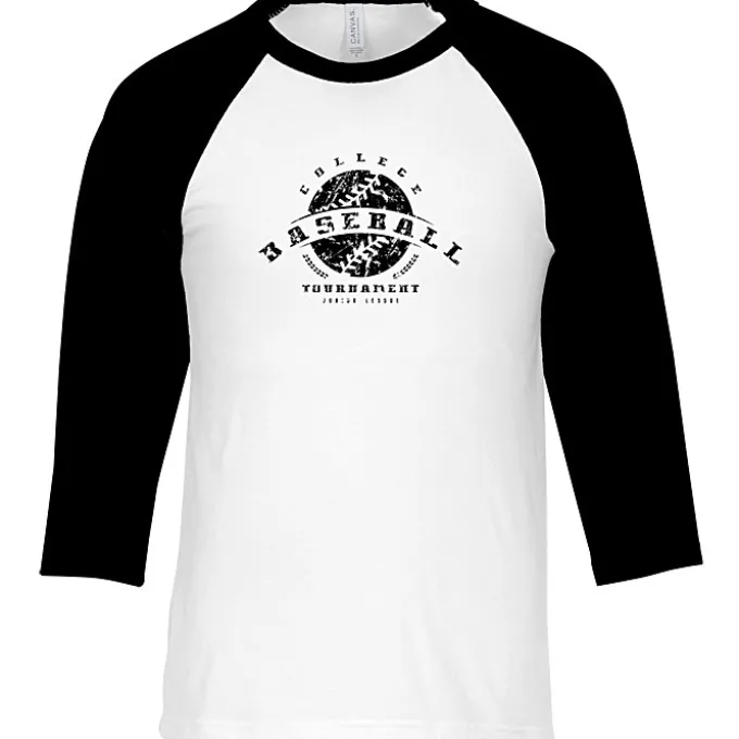 Bella+Canvas 3/4 Sleeve Baseball Tee - Screen