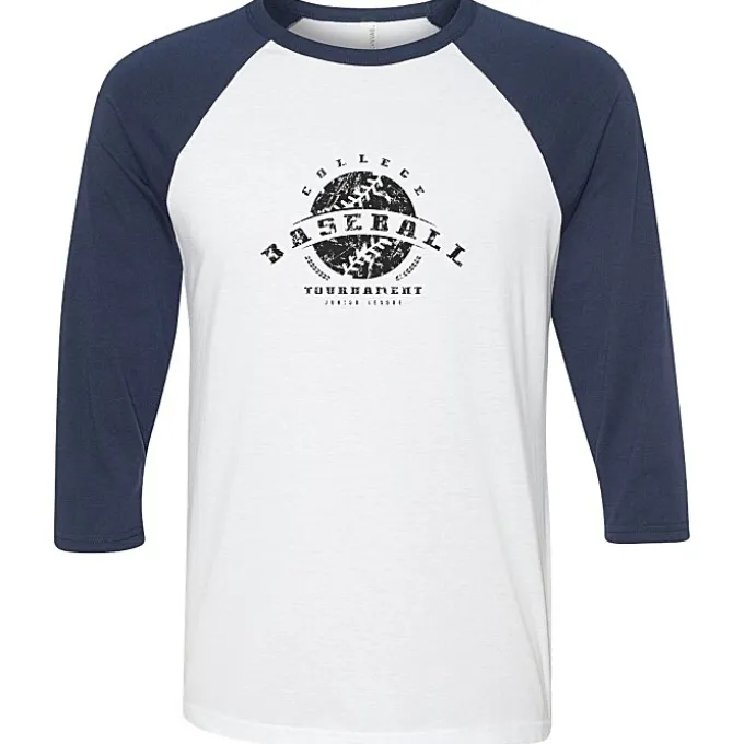 Bella+Canvas 3/4 Sleeve Baseball Tee - Screen