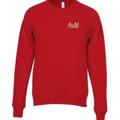 Bella+Canvas Solid Sponge Fleece Raglan Crewneck - Embroidered