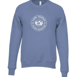 Bella+Canvas Solid Sponge Fleece Raglan Crewneck - Screen