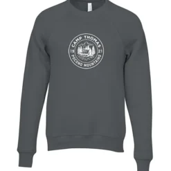 Bella+Canvas Solid Sponge Fleece Raglan Crewneck - Screen