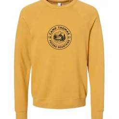 Bella+Canvas Solid Sponge Fleece Raglan Crewneck - Screen