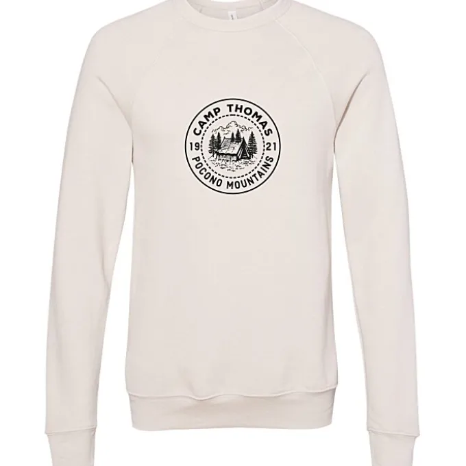 Bella+Canvas Solid Sponge Fleece Raglan Crewneck - Screen
