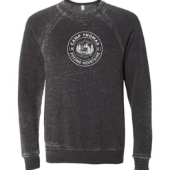 Bella+Canvas Solid Sponge Fleece Raglan Crewneck - Screen