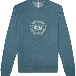 Bella+Canvas Solid Sponge Fleece Raglan Crewneck - Screen