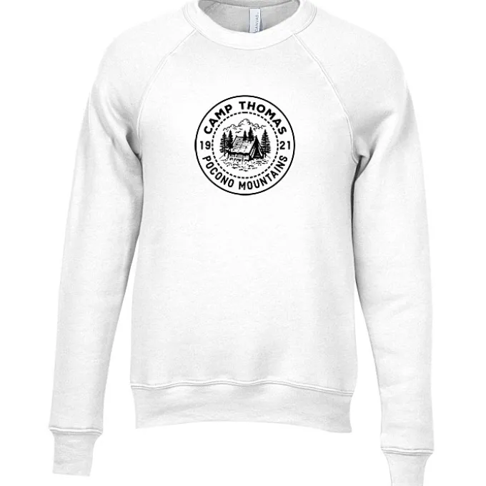 Bella+Canvas Solid Sponge Fleece Raglan Crewneck - Screen