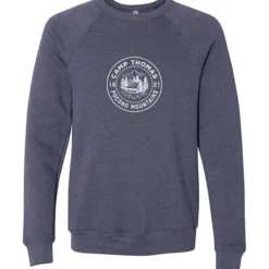 Bella+Canvas Solid Sponge Fleece Raglan Crewneck - Screen