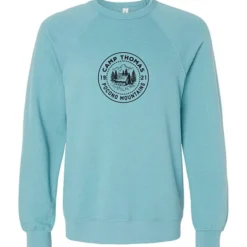 Bella+Canvas Solid Sponge Fleece Raglan Crewneck - Screen