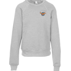 Bella+Canvas Sponge Fleece Sweatshirt - Youth - Embroidered