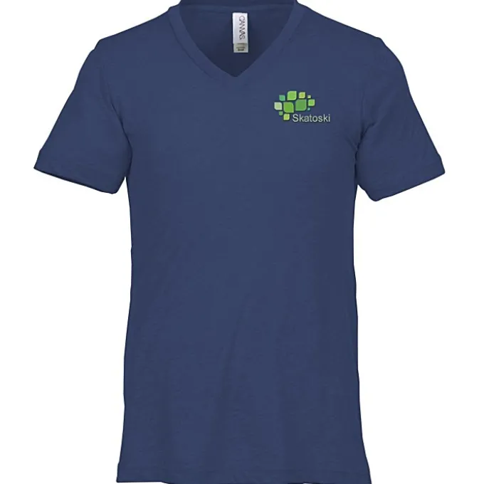 Bella+Canvas Tri-Blend V-Neck T-Shirt - Men's - Embroidered