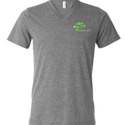 Bella+Canvas Tri-Blend V-Neck T-Shirt - Men's - Embroidered