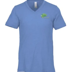 Bella+Canvas Tri-Blend V-Neck T-Shirt - Men's - Embroidered