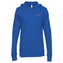 Bella+Canvas Unisex Long Sleeve Jersey Hoodie - Embroidered
