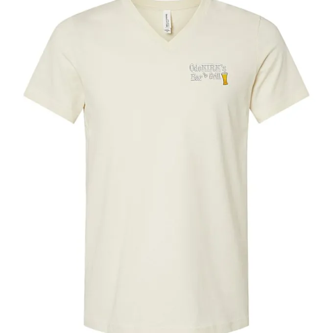 Bella+Canvas V-Neck T-Shirt - Men's - Embroidered