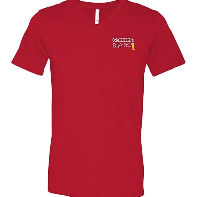 Bella+Canvas V-Neck T-Shirt - Men's - Embroidered