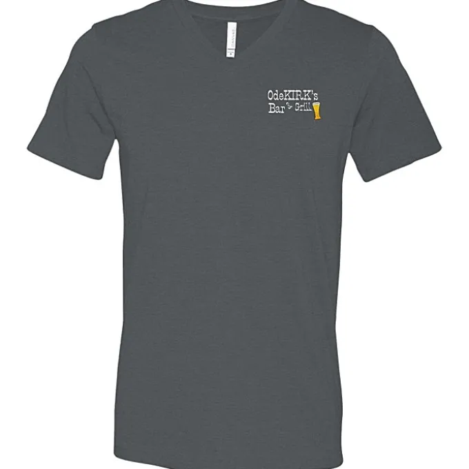 Bella+Canvas V-Neck T-Shirt - Men's - Embroidered