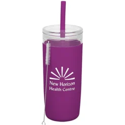 Bermuda Silicone Tumbler with Straw and Brush - 32 oz.