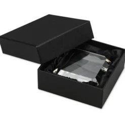 Beveled Crystal Paperweight - Square