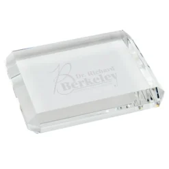 Beveled Crystal Paperweight - Rectangle