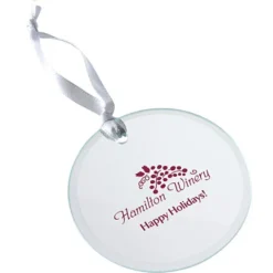 Beveled Glass Ornament - Round