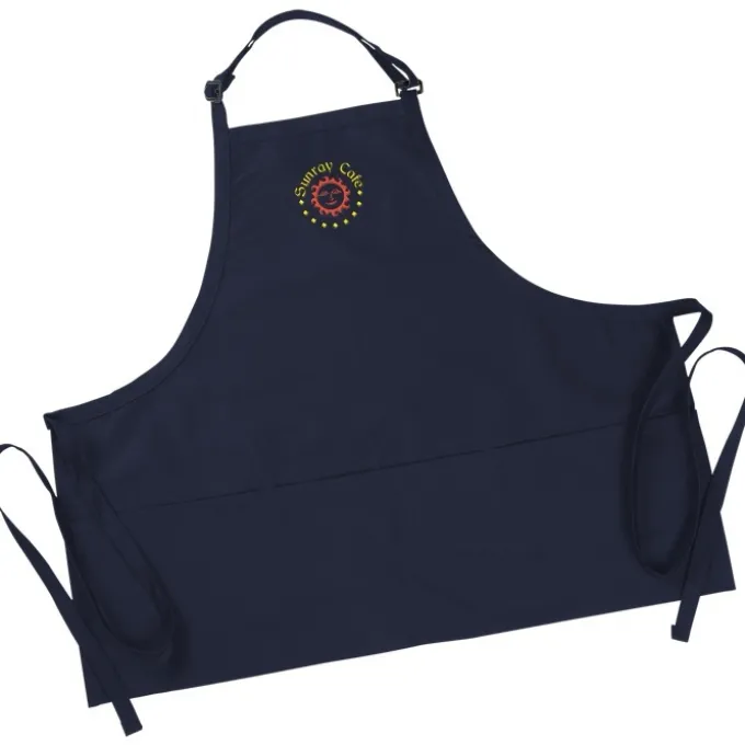Bib Apron with Three Pockets