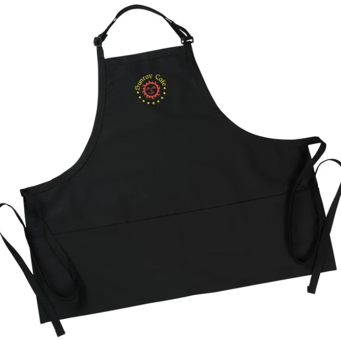 Bib Apron with Three Pockets