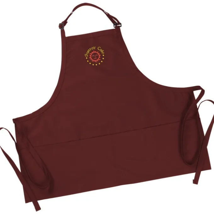 Bib Apron with Three Pockets