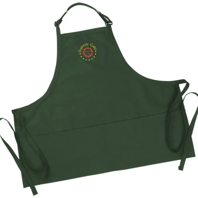 Bib Apron with Three Pockets
