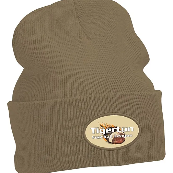Big Cuff Knit Cap - Full Color Patch