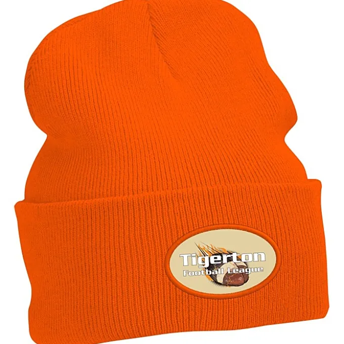 Big Cuff Knit Cap - Full Color Patch