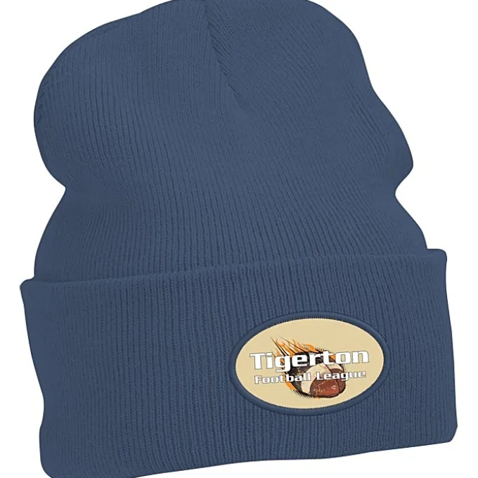 Big Cuff Knit Cap - Full Color Patch