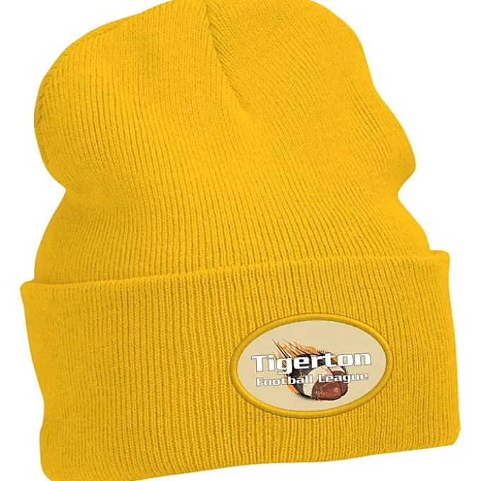 Big Cuff Knit Cap - Full Color Patch