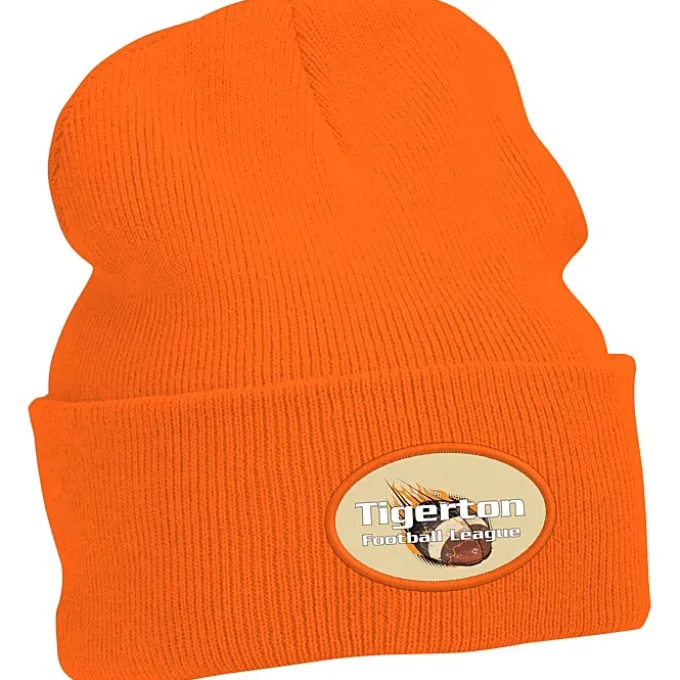 Big Cuff Knit Cap - Full Color Patch