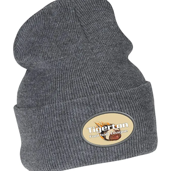 Big Cuff Knit Cap - Full Color Patch