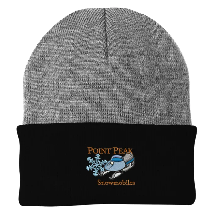 Big Cuff Knit Cap - Two Tone