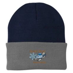 Big Cuff Knit Cap - Two Tone