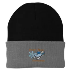 Big Cuff Knit Cap - Two Tone