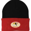Big Cuff Knit Cap - Two Tone - Full Color Patch