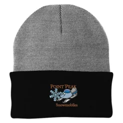 Big Cuff Knit Cap - Two Tone - 24 hr