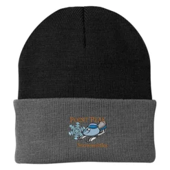 Big Cuff Knit Cap - Two Tone - 24 hr