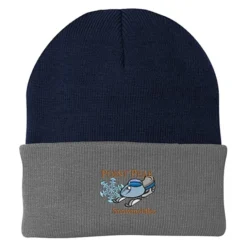 Big Cuff Knit Cap - Two Tone - 24 hr