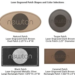 Big Cuff Knit Cap - Two Tone - Laser Engraved Patch