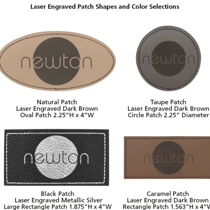 Big Cuff Knit Cap - Two Tone - Laser Engraved Patch