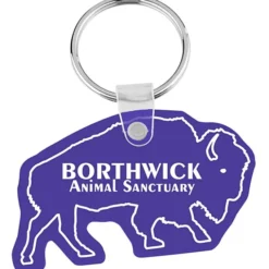 Bison Soft Keychain - Opaque