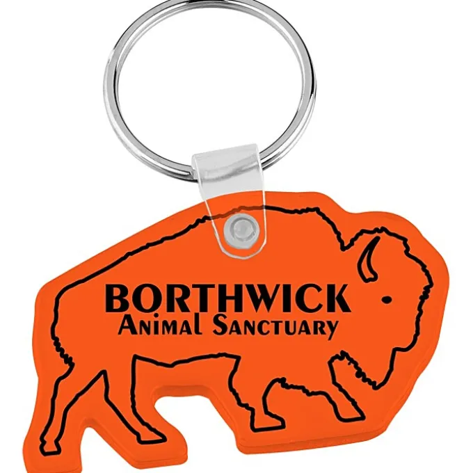 Bison Soft Keychain - Translucent