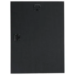 Black Glass Wall Plaque - 12 inches